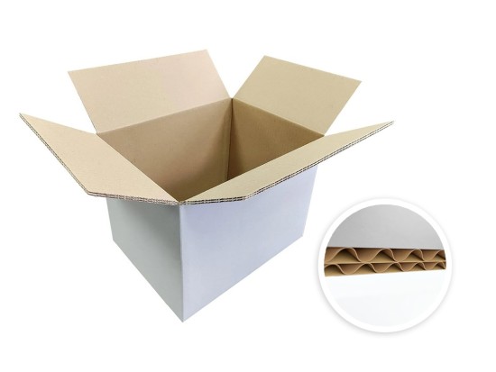 CAISSE AMERICAINE 30*18*19 CM BLANC (50PCS)