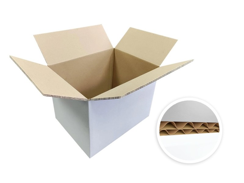 CAISSE AMERICAINE 30*18*19 CM BLANC (50PCS)